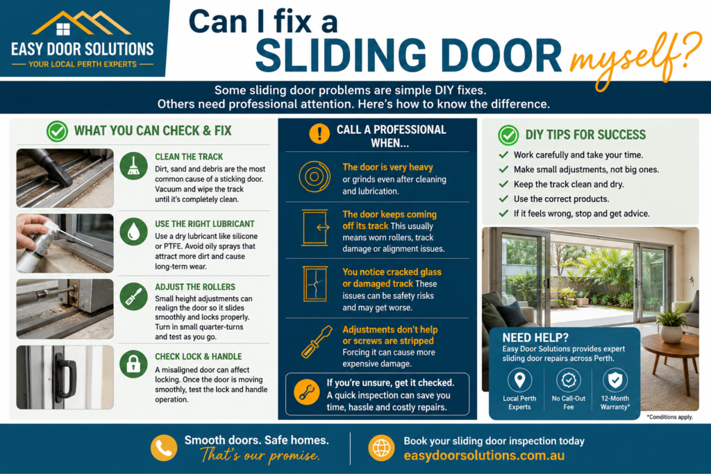 Can I fix a sliding door myself