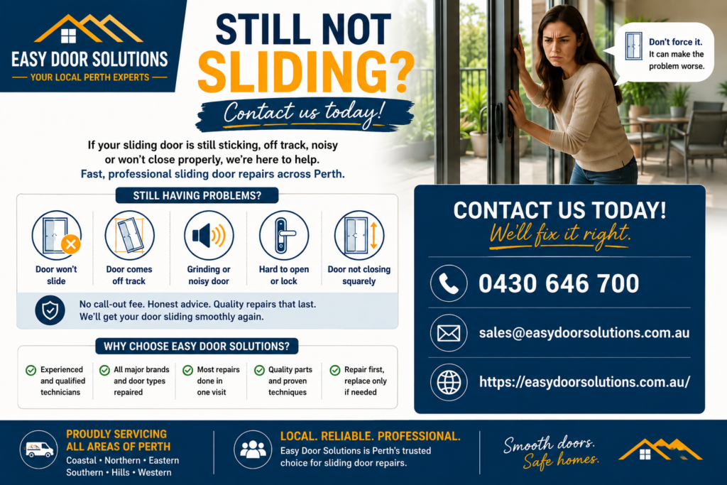 Still not sliding?